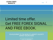 Tablet Screenshot of learnforexmarkets.com